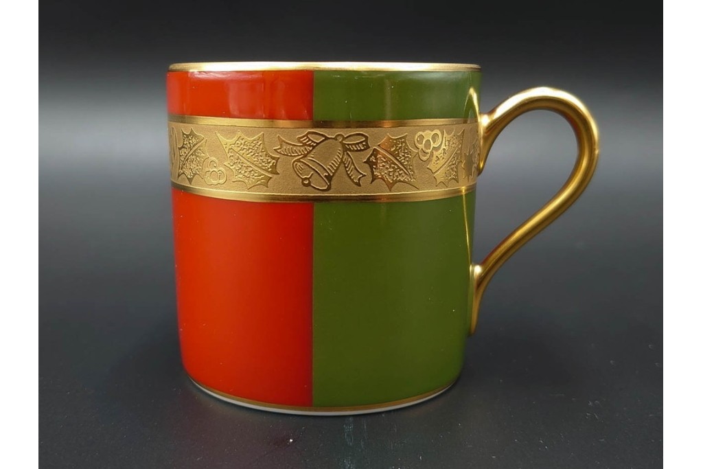 大倉陶園(OKURA/OAC)　歳時記シリーズ　クリスマス&鯉のぼり　季節を感じるトリオ2客セット　プレートのみ外箱付き　(R-085945)