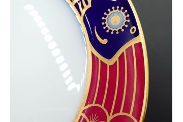 大倉陶園(OKURA/OAC)　歳時記シリーズ　クリスマス&鯉のぼり　季節を感じるトリオ2客セット　プレートのみ外箱付き　(R-085945)