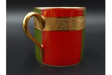 大倉陶園(OKURA/OAC)　歳時記シリーズ　クリスマス&鯉のぼり　季節を感じるトリオ2客セット　プレートのみ外箱付き　(R-085945)