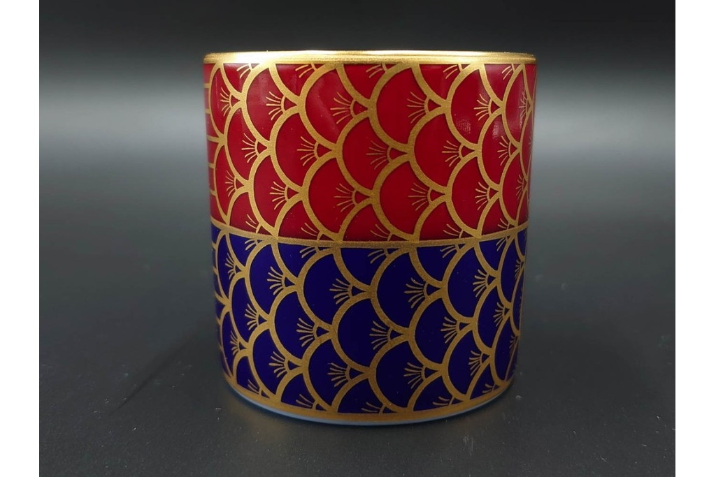 大倉陶園(OKURA/OAC)　歳時記シリーズ　クリスマス&鯉のぼり　季節を感じるトリオ2客セット　プレートのみ外箱付き　(R-085945)