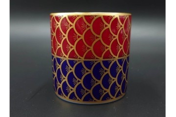 大倉陶園(OKURA/OAC)　歳時記シリーズ　クリスマス&鯉のぼり　季節を感じるトリオ2客セット　プレートのみ外箱付き　(R-085945)