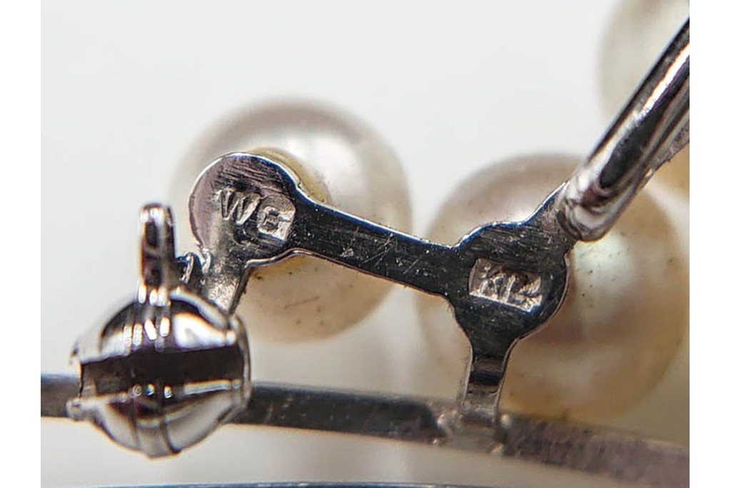 K14WG(14金ホワイトゴールド)　真珠(パール)　ブローチとしても使える帯留　(R-085948)