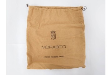 フランス　MORABITO(モラビト)　ヴァンドーム　クロコダイルレザー　艶やかな質感が際立つハンドバッグ　(R-085949)