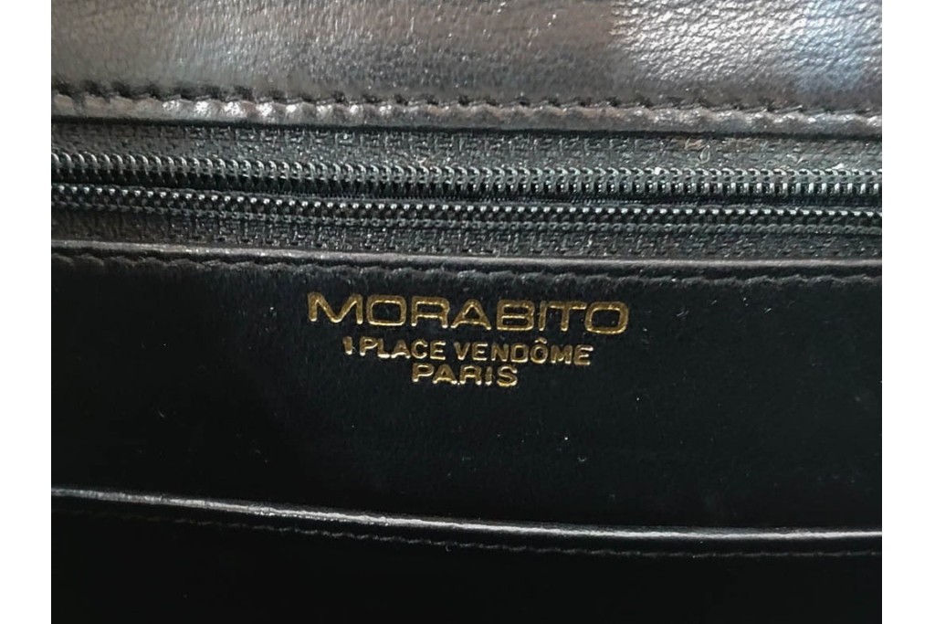 フランス　MORABITO(モラビト)　クロコダイルレザー　ヴァンドーム　端正なフォルムのショルダーバッグ　(R-085950)