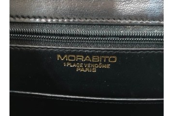 フランス　MORABITO(モラビト)　クロコダイルレザー　ヴァンドーム　端正なフォルムのショルダーバッグ　(R-085950)