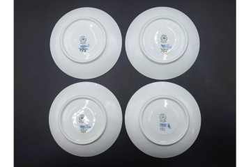 デンマーク製　ROYAL COPENHAGEN(ロイヤルコペンハーゲン)　ブルーフルーテッド ハーフレース　コーヒーカップ&ソーサー5客セット　定価(5客合計)約13万7千円　(R-085954)