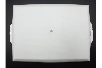 イタリア製　Richard Ginori(リチャードジノリ)　インペロジュリエッタ　ピンクリボンと花模様が優雅なティーポット・クリーマー・シュガーポット・トレーのセット　(R-085959)