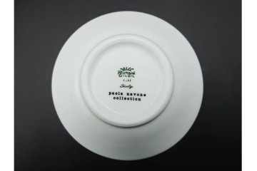 イタリア製　Richard Ginori(リチャードジノリ)　Paola Navone(パオラ・ナヴォーネ)　色彩豊かな筆致文様のトリオ4客セット　(R-085960)