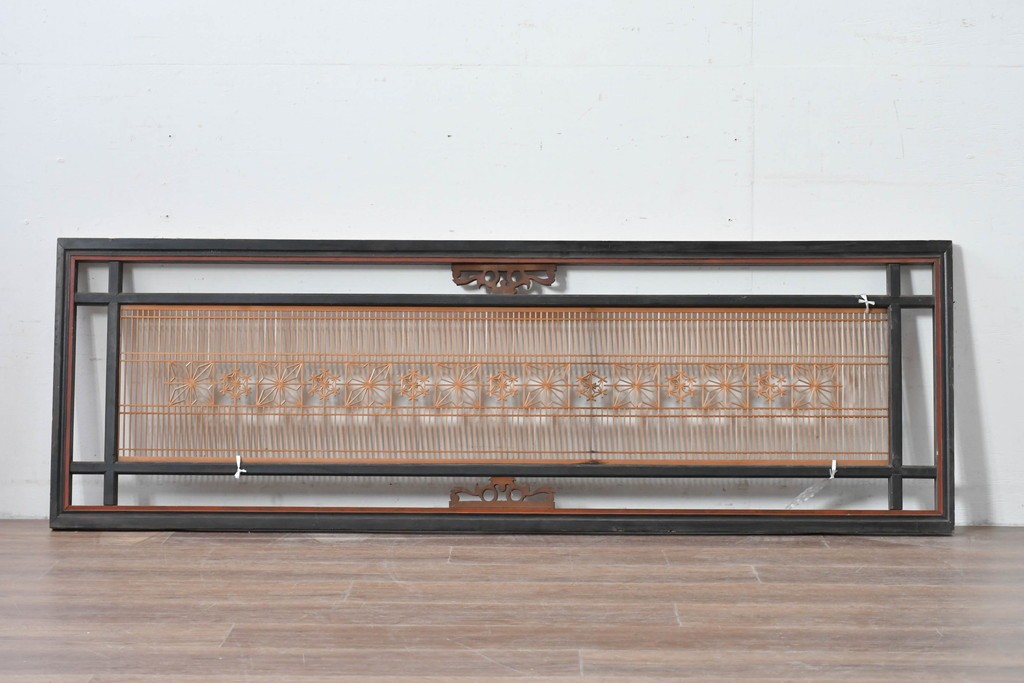 アンティーク建具　昭和初期　繊細な組子細工が目を引く欄間1枚　(R-085972)
