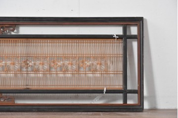 アンティーク建具　昭和初期　繊細な組子細工が目を引く欄間1枚　(R-085972)