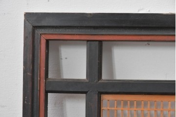 アンティーク建具　昭和初期　繊細な組子細工が目を引く欄間1枚　(R-085972)