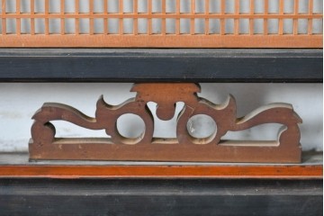 アンティーク建具　昭和初期　繊細な組子細工が目を引く欄間1枚　(R-085972)