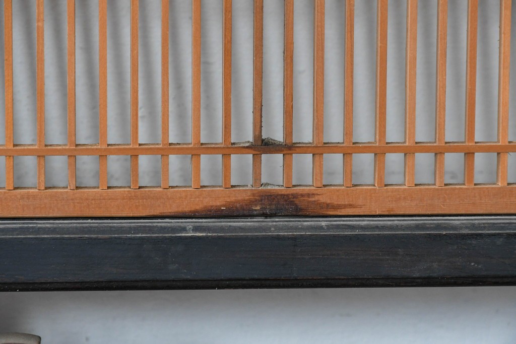 アンティーク建具　昭和初期　繊細な組子細工が目を引く欄間1枚　(R-085972)
