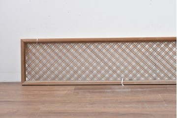 ヴィンテージ建具　昭和中期　連続する曲線模様の組子が美しい欄間1枚　(R-085973)