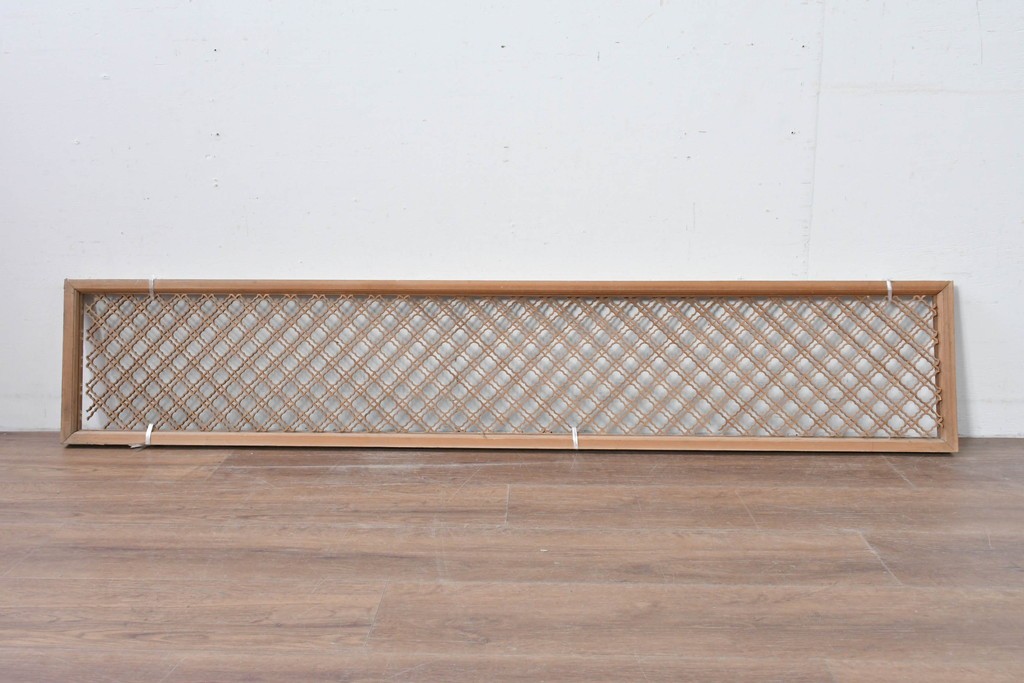 ヴィンテージ建具　昭和中期　連続する曲線模様の組子が美しい欄間1枚　(R-085973)