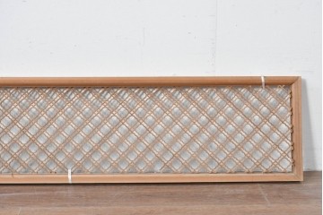 ヴィンテージ建具　昭和中期　連続する曲線模様の組子が美しい欄間1枚　(R-085973)