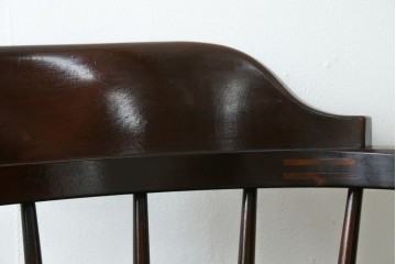 中古　美品　松本民芸家具　#91型　重厚で品格ある佇まいのキャプテンチェア　定価約13万円　(R-085974)