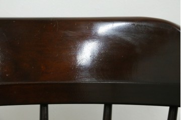 中古　美品　松本民芸家具　#91型　重厚で品格ある佇まいのキャプテンチェア　定価約13万円　(R-085974)