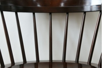 中古　美品　松本民芸家具　#91型　重厚で品格ある佇まいのキャプテンチェア　定価約13万円　(R-085974)