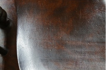 中古　美品　松本民芸家具　#91型　重厚で品格ある佇まいのキャプテンチェア　定価約13万円　(R-085974)