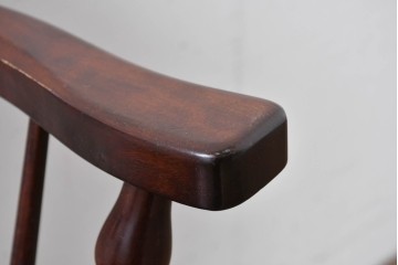 中古　美品　松本民芸家具　#91型　重厚で品格ある佇まいのキャプテンチェア　定価約13万円　(R-085974)