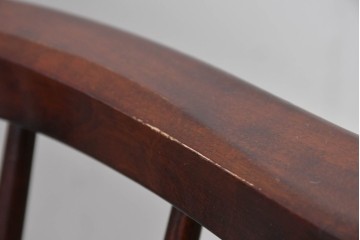 中古　美品　松本民芸家具　#91型　重厚で品格ある佇まいのキャプテンチェア　定価約13万円　(R-085974)