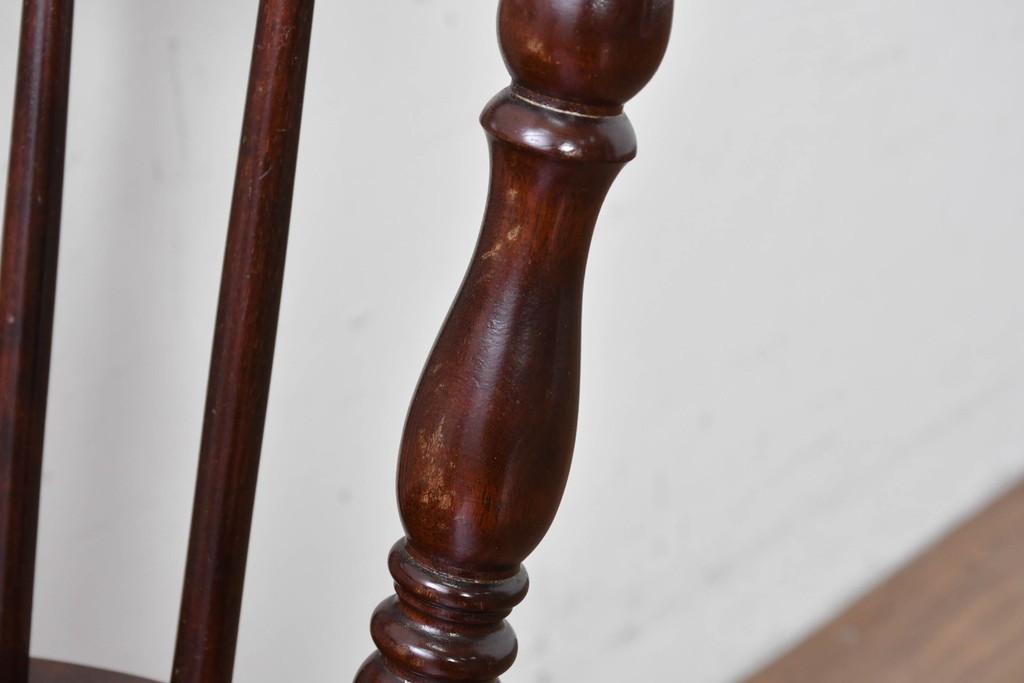 中古　美品　松本民芸家具　#91型　重厚で品格ある佇まいのキャプテンチェア　定価約13万円　(R-085974)