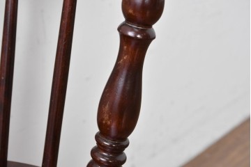 中古　美品　松本民芸家具　#91型　重厚で品格ある佇まいのキャプテンチェア　定価約13万円　(R-085974)