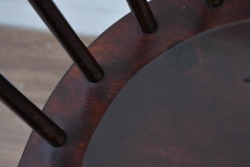 中古　美品　松本民芸家具　#91型　重厚で品格ある佇まいのキャプテンチェア　定価約13万円　(R-085974)