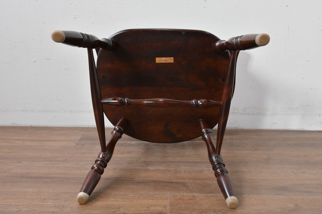 中古　美品　松本民芸家具　#91型　重厚で品格ある佇まいのキャプテンチェア　定価約13万円　(R-085974)