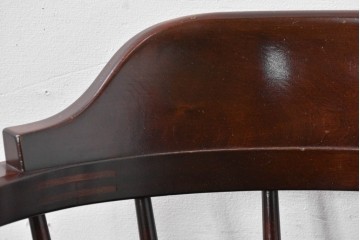 中古　美品　松本民芸家具　#91型　重厚で品格ある佇まいのキャプテンチェア　定価約13万円　(R-085974)