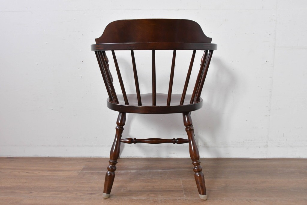中古　美品　松本民芸家具　#91型　重厚で品格ある佇まいのキャプテンチェア　定価約13万円　(R-085974)
