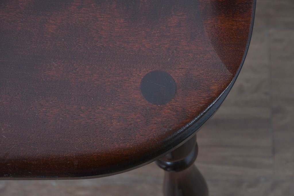 中古　美品　松本民芸家具　#91型　重厚で品格ある佇まいのキャプテンチェア　定価約13万円　(R-085974)