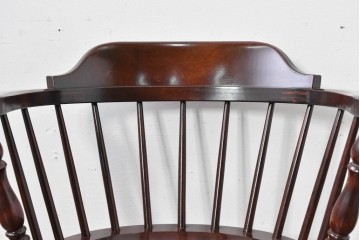 中古　美品　松本民芸家具　#91型　重厚で品格ある佇まいのキャプテンチェア　定価約13万円　(R-085974)