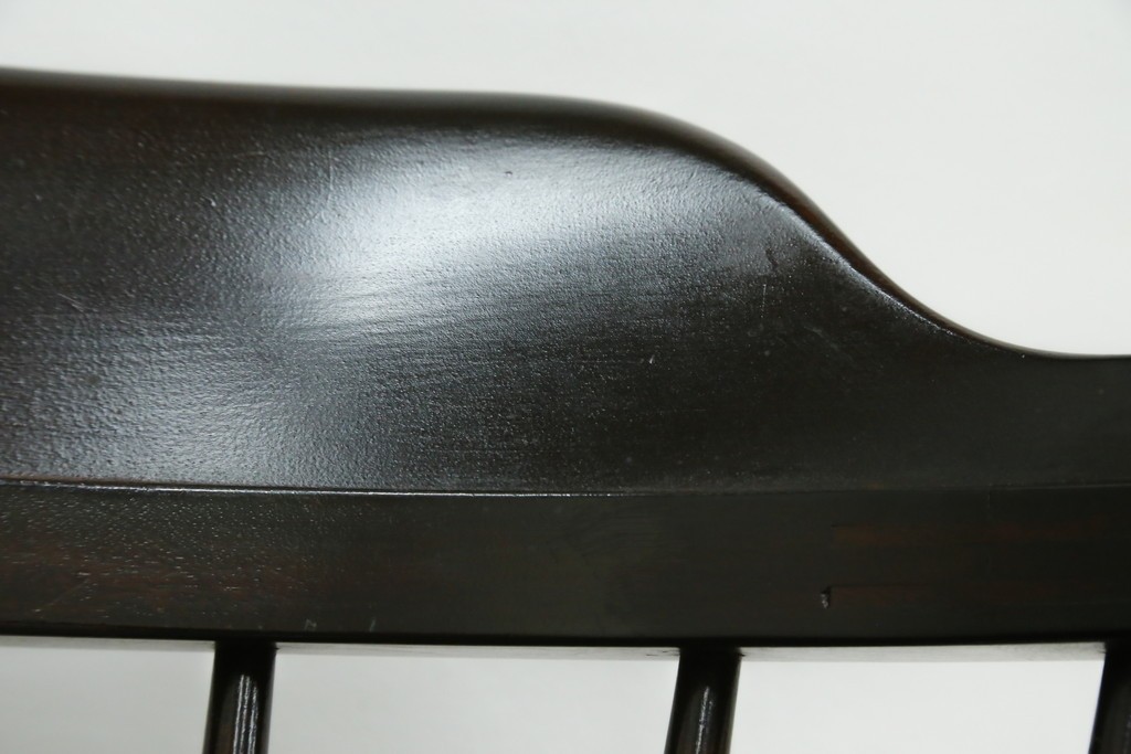 中古　美品　松本民芸家具　#91型　重厚で品格ある佇まいのキャプテンチェア　定価約13万円　(R-085975)