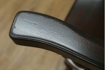 中古　美品　松本民芸家具　#91型　重厚で品格ある佇まいのキャプテンチェア　定価約13万円　(R-085975)