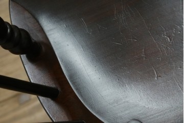 中古　美品　松本民芸家具　#91型　重厚で品格ある佇まいのキャプテンチェア　定価約13万円　(R-085975)