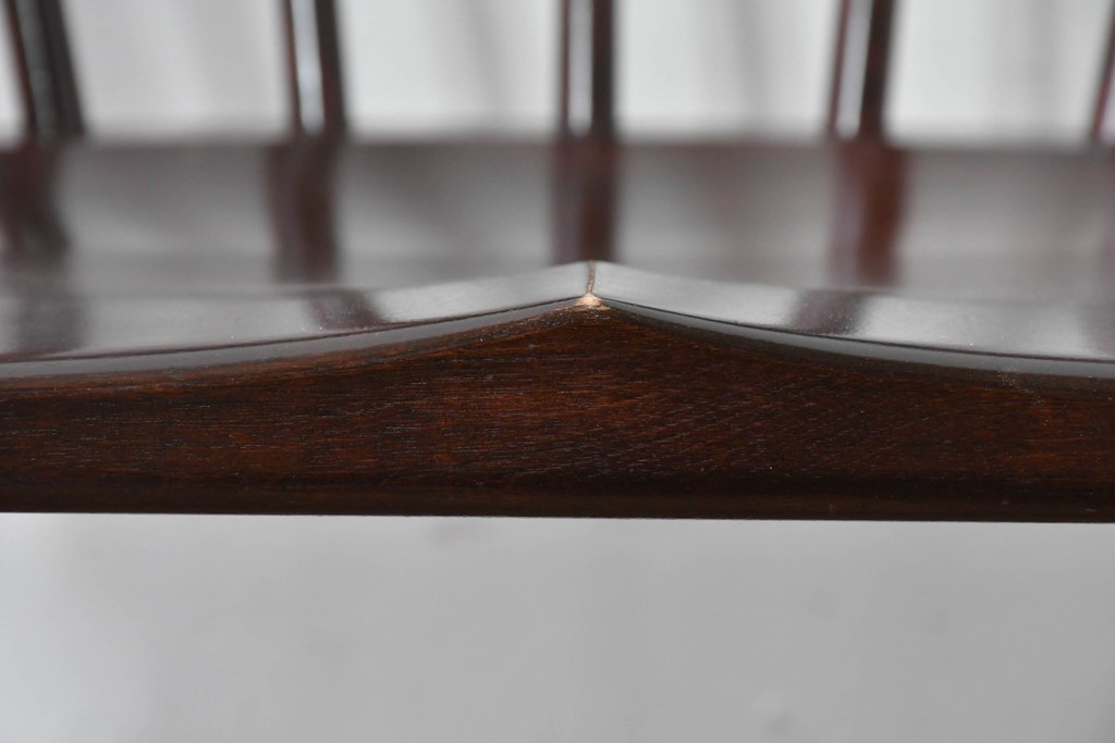 中古　美品　松本民芸家具　#91型　重厚で品格ある佇まいのキャプテンチェア　定価約13万円　(R-085975)