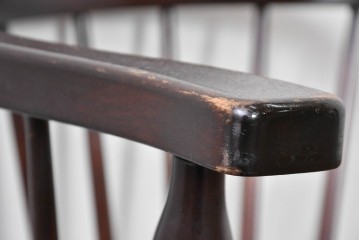 中古　美品　松本民芸家具　#91型　重厚で品格ある佇まいのキャプテンチェア　定価約13万円　(R-085975)