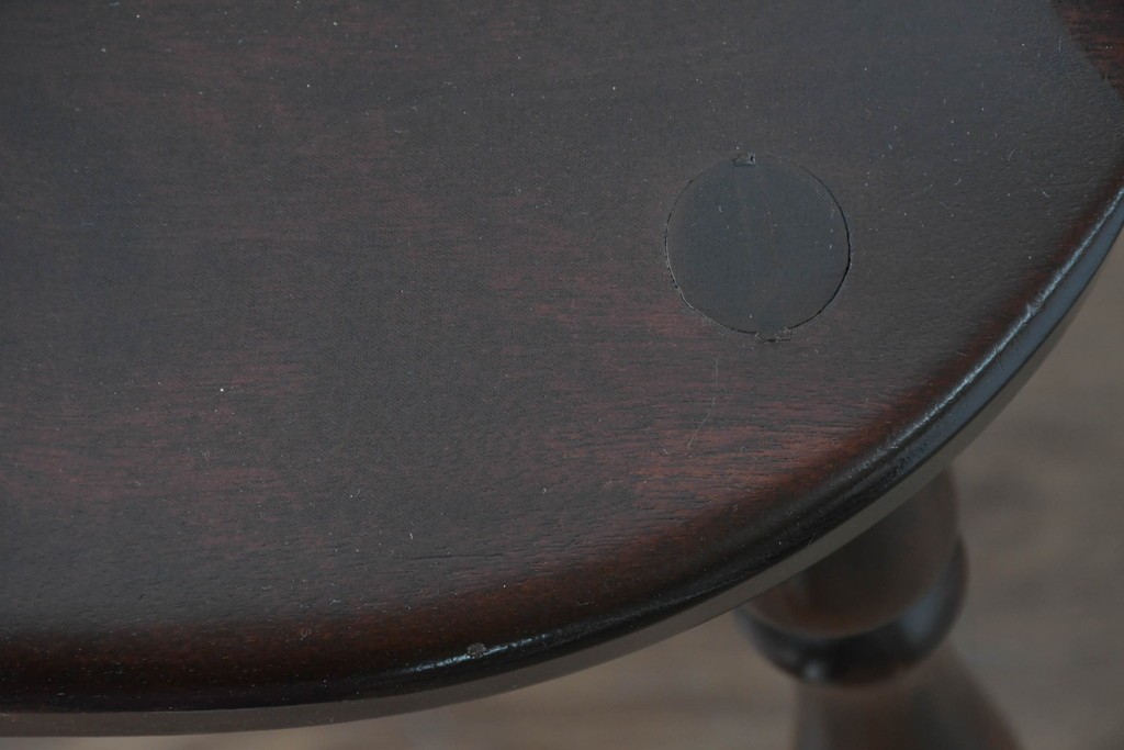 中古　美品　松本民芸家具　#91型　重厚で品格ある佇まいのキャプテンチェア　定価約13万円　(R-085975)