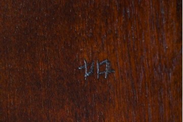 中古　美品　松本民芸家具　#91型　重厚で品格ある佇まいのキャプテンチェア　定価約13万円　(R-085975)