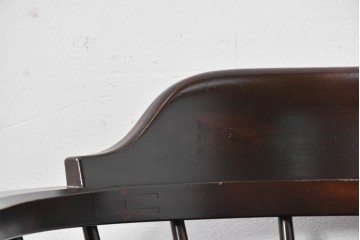 中古　美品　松本民芸家具　#91型　重厚で品格ある佇まいのキャプテンチェア　定価約13万円　(R-085975)