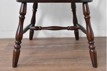 中古　美品　松本民芸家具　#91型　重厚で品格ある佇まいのキャプテンチェア　定価約13万円　(R-085975)