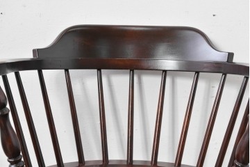 中古　美品　松本民芸家具　#91型　重厚で品格ある佇まいのキャプテンチェア　定価約13万円　(R-085975)