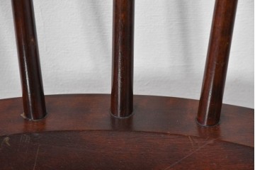 中古　美品　松本民芸家具　#91型　重厚で品格ある佇まいのキャプテンチェア　定価約13万円　(R-085975)