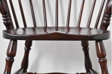 中古　美品　松本民芸家具　#91型　重厚で品格ある佇まいのキャプテンチェア　定価約13万円　(R-085975)