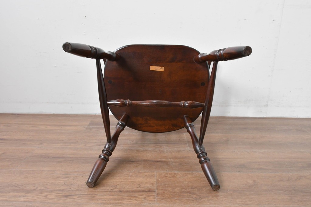 中古　美品　松本民芸家具　#91型　重厚で品格ある佇まいのキャプテンチェア　定価約13万円　(R-085975)