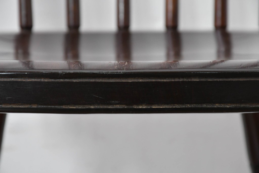 中古　松本民芸家具　鳥かごのような背姿が印象的なバードケージチェア　定価約13万円　(R-085976)