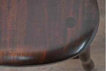 中古　松本民芸家具　鳥かごのような背姿が印象的なバードケージチェア　定価約13万円　(R-085976)