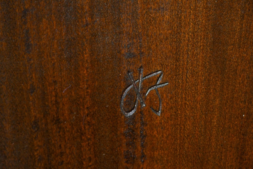 中古　松本民芸家具　鳥かごのような背姿が印象的なバードケージチェア　定価約13万円　(R-085976)